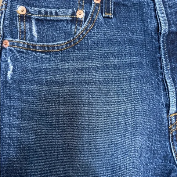 Levi’s 501 High Rise Distressed Cutoff Denim Shorts Size 29 NWT - Picture 4 of 6